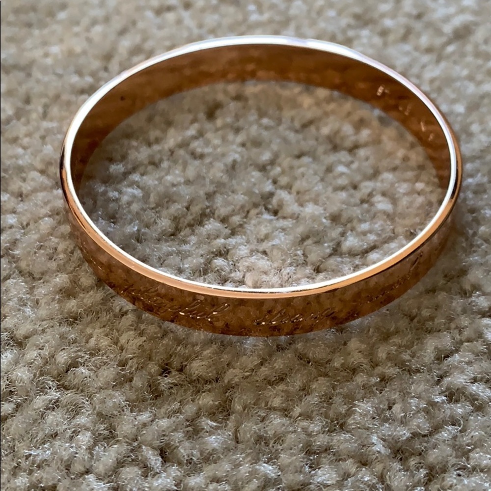 Kate Spade rose gold bangle